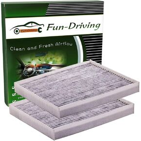 2 Pack FD160 Cabin Air Filter for Tucson (2017-2019), Kona (2019), Veloster (2019), Sportage (2017-2019), Replacement for 97133-D1000, 97133-D3000, CF12160