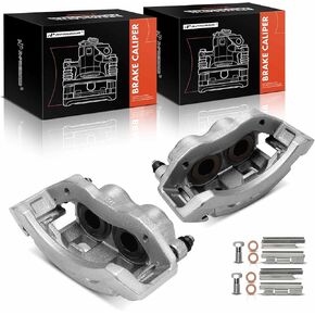 A-Premium Disc Brake Caliper Assembly with Bracket Compatible with Select Dodge Models - Ram 1500 Pickup 2002-2005, Durango 2005-2006 - Front Driver and Passenger Side, 2-PC Set