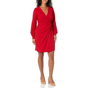 DKNY Women's Side Knot V-Neck Sheath