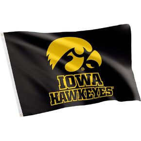 Desert Cactus University of Iowa Flag Hawkeyes Flag Banners 100% Polyester Indoor Outdoor 3x5 feet Flags (Style A)