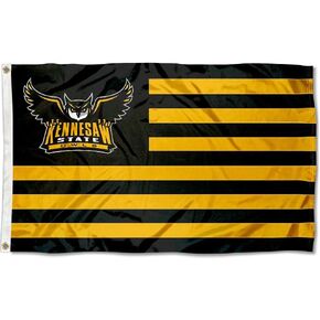 Kennesaw State Owls Stars and Stripes Nation Flag