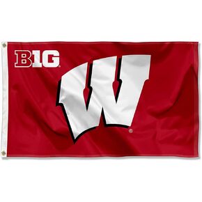 Wisconsin Badgers Big Ten Conference Large Grommet Banner Flag