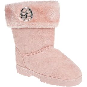 Bebe Girl's Fur Lined Winter Boot with Rhinestone Details (Toddler/Little Girl/Big Girl) in Kuwait
