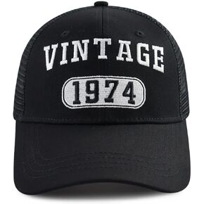 Vintage 1934 1944 1954 1964 1974 1984 1994 Trucker Hat for Men Women, Funny Adjustable Embroidered Birthday Mesh Baseball Cap