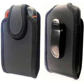 Premium Neoprene Swivel Cell Phone Carrier Holster Men Cell Phone Belt Holder, Compatible with [iPhone iPhone 12 Mini SE 5 5S 5C Samsung J1 J3 LG K7 K10 & More] fits with Thick or Heavy Duty Case