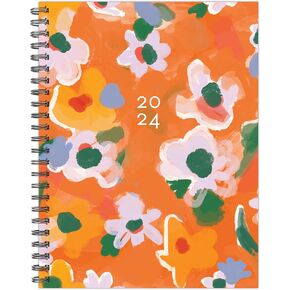 Willow Creek Press Poppies 2024 Softcover Spiral-Bound Weekly Planner (6.5" x 8.5")