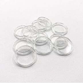 Discbound Expansion Discs, 1.1 Inch, Suitable for Customized Discbound Notebooks Planners Journals Scrapbooking, Fits All Disc Bound Planner Systems, Plastic, Clear Pack of 11
