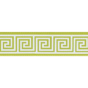 Morex Ribbon 7570.22/25-027 Polyester Greek Keys, 7/8" by 25 yd, Lime