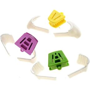 Angzhili 3 Size Dental Mouth Prop & 6 Pcs Tongue Guard Kit, Intraoral Support Dental Bite Block,Occlusal Pad