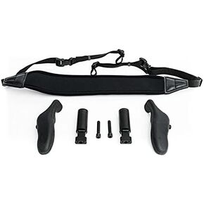 SMALLHD Lightweight Black Rubber Monitor Handles with Adjustable Neoprene Neck Strap