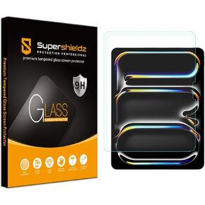 Supershieldz Designed for iPad Pro 13 inch (M4, 2024 Release) Tempered Glass Screen Protector, Anti Scratch, Bubble Free