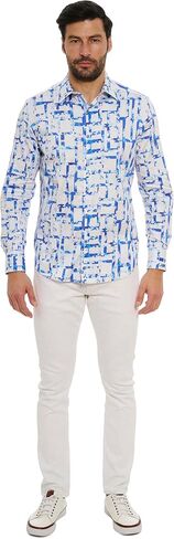 Robert Graham Men's Triton Long Sleeve Woven Shirt in Saudi Arabia
