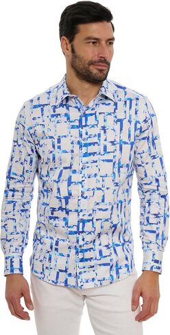Robert Graham Men's Triton Long Sleeve Woven Shirt in Saudi Arabia