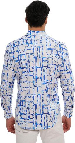 Robert Graham Men's Triton Long Sleeve Woven Shirt in Saudi Arabia