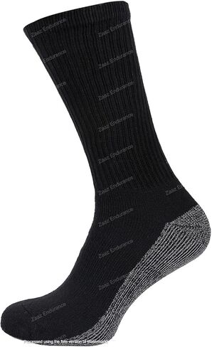 10 Pairs Black Men Socks Reinforced Heavy Duty Work Socks Crew Cushioned Winter Warm 7-12 in Saudi Arabia