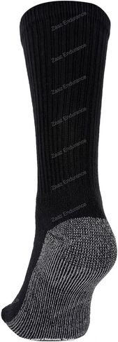 10 Pairs Black Men Socks Reinforced Heavy Duty Work Socks Crew Cushioned Winter Warm 7-12 in Saudi Arabia