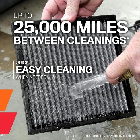 K&N Cabin Air Filter: Premium, Washable, Clean Airflow to your Cabin Air Filter Replacement: Designed for Select 2005-2010 DODGE/CHRYSLER (Challenger, Charger, Magnum, 300, 300C), VF3007 in Saudi Arabia