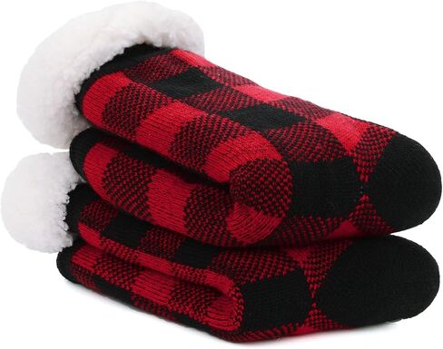 Fuzzy Socks for Women House Socks Indoor Winter Warm Furry Socks Athletic Socks for Christmas in Saudi Arabia