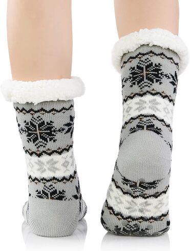 Fuzzy Socks for Women House Socks Indoor Winter Warm Furry Socks Athletic Socks for Christmas in Saudi Arabia