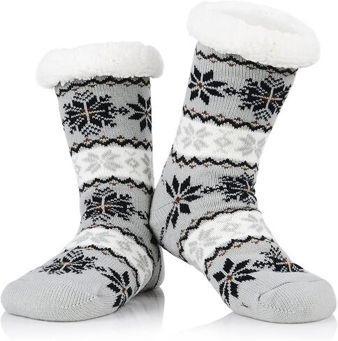Fuzzy Socks for Women House Socks Indoor Winter Warm Furry Socks Athletic Socks for Christmas in Saudi Arabia