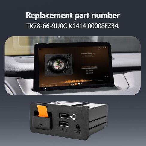 CarPlay Android Auto Retrofit Kit Fits for Mazda 3 6 CX-5 CX-3 MX-5 Miata Interface Port Aux Console Replaces TK78-66-9U0C K1414 00008FZ34 in Saudi Arabia
