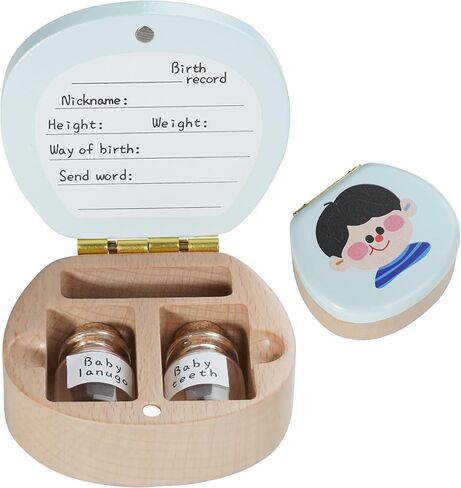 Baby Teeth Box,Tooth Holders for Kids Keepsake,Tooth Boxes for Lost Teeth for Kids,Teeth Storage Holder,Dropped Tooth Keepsake Storage Box to Keep the Childhood Memory,Gift for Baby Boy in Saudi Arabia