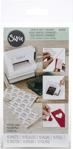 Sizzix Adhesive Sheets 2.5"X4.75" 10/Pkg, Permanent in Saudi Arabia