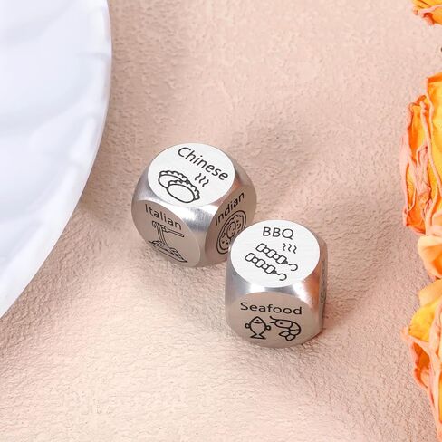 Date Night Food Dice, Anniversary Couple Gifts for Men Women, Bachelorette Party Favors,1 Year 11 Year Anniversary for Husband Wife, Wedding Gifts for Couples, Birthday Gifts for Boyfriend Girlfriend in Saudi Arabia