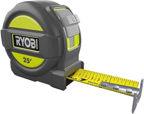 Ryobi 25 ft. Tape Measure with Overmold and Wireform Belt Clip in Saudi Arabia
