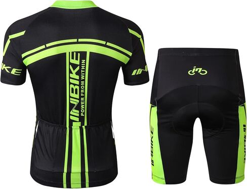 INBIKE Cycling Jersey Mens Set Reflective Breathable Biking Outfit Quick-Dry Bib Bicycle Jersey with 3D Padded Shorts in Saudi Arabia