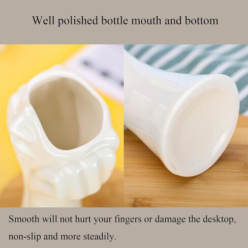 Female Body Vase, Tall Flower Vases for Decorative, Butt Vase for Planter, White Ceramic Vases for Home Decor (10.24In) in Saudi Arabia