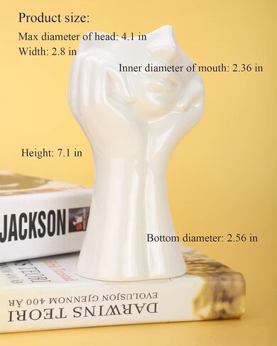 Female Body Vase, Tall Flower Vases for Decorative, Butt Vase for Planter, White Ceramic Vases for Home Decor (10.24In) in Saudi Arabia
