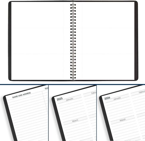 AT-A-GLANCE 2024 Monthly Planner, 7" x 8-3/4", Medium, Large Print, Black (70LP090524) in Saudi Arabia