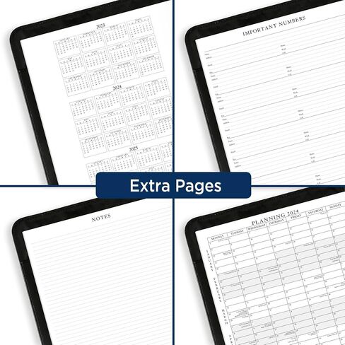 2024-2025 AT-A-GLANCE® Executive 13-Month Monthly Padfolio, 9" x 11", Black, January 2024 To January 2025, 7029005 in Saudi Arabia