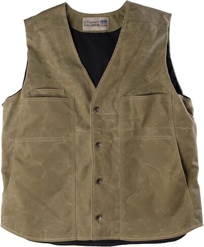 Stormy Kromer The Waxed Button Vest with Lining in Kuwait