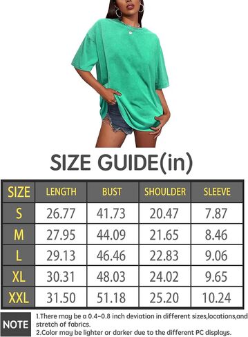 Oversized T Shirts for Women Vintage Baggy Grunge Tshirts Short Sleeve Wash Cotton Tees Y2K Tops Trendy in Saudi Arabia