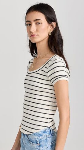 تي شيرت The Itty Bitty Scoop للسيدات من MOTHER in Kuwait