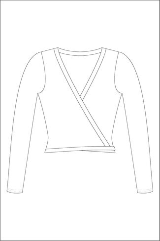 بلوزة نسائية من Wear Moi Serenade مصنوعة من القطن والإيلاستان، باللون الأسود in Kuwait