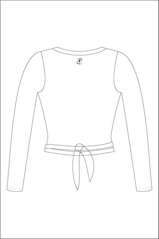 بلوزة نسائية من Wear Moi Serenade مصنوعة من القطن والإيلاستان، باللون الأسود in Kuwait