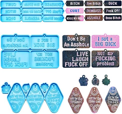 3 قطع كلمات أقسم المفاتيح الراتنج قالب الأبجدية الراتنج قالب رسالة الراتنج قالب الكلمات السيئة قالب السيليكون لحرف الايبوكسي الراتنج صنع تزيين الكعكة لوازم DIY in Kuwait