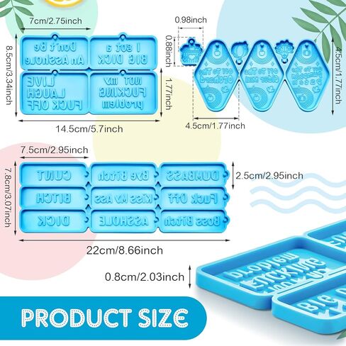 3 قطع كلمات أقسم المفاتيح الراتنج قالب الأبجدية الراتنج قالب رسالة الراتنج قالب الكلمات السيئة قالب السيليكون لحرف الايبوكسي الراتنج صنع تزيين الكعكة لوازم DIY in Kuwait