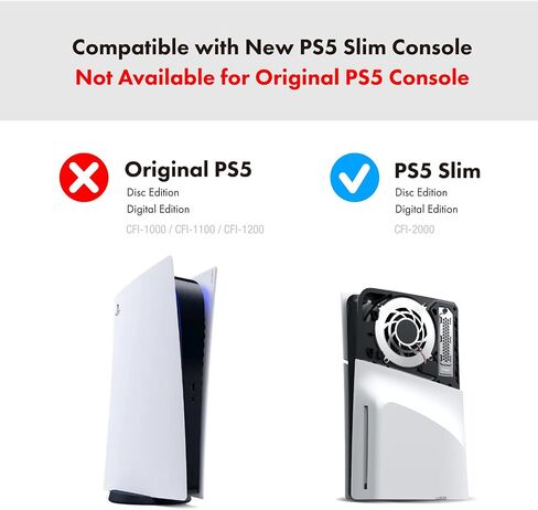 غطاء ineo PS5 لتبديد الحرارة لفتحة توسيع M.2 SSD - فضي (PS5 Slim) in Kuwait