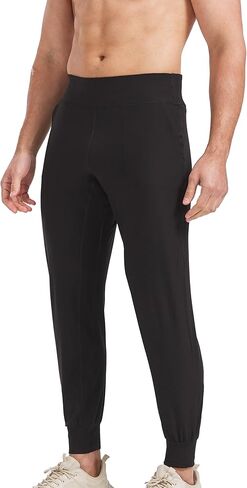 بنطال رياضي للجري للرجال، نشط وسريع الجفاف، سروال رياضي خفيف الوزن مع جيوب in Kuwait