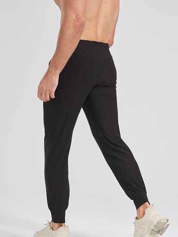 بنطال رياضي للجري للرجال، نشط وسريع الجفاف، سروال رياضي خفيف الوزن مع جيوب in Kuwait