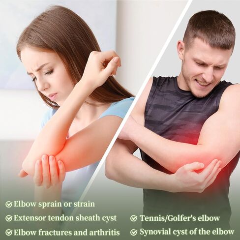 دعامة الكوع، دعم لتخفيف آلام النوم - دعامة مريحة وفعالة لاحتجاز العصب الزندي، والتهاب الأوتار، والرياضة، والتهاب المفاصل، والنفق المكعب in Kuwait