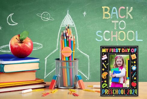 FLYAB إطار صور أول يوم لمرحلة ما قبل المدرسة 2024، إطار صور أول يوم لمرحلة ما قبل المدرسة لمرحلة ما قبل الروضة، اليوم الأول من هدايا ما قبل المدرسة للأطفال الأولاد والبنات العودة إلى المدرسة، هدايا اليوم الأول من المدرسة in Kuwait