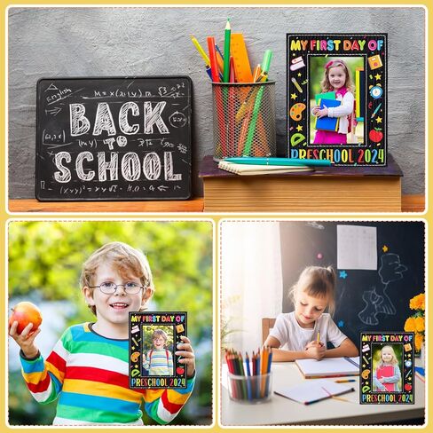 FLYAB إطار صور أول يوم لمرحلة ما قبل المدرسة 2024، إطار صور أول يوم لمرحلة ما قبل المدرسة لمرحلة ما قبل الروضة، اليوم الأول من هدايا ما قبل المدرسة للأطفال الأولاد والبنات العودة إلى المدرسة، هدايا اليوم الأول من المدرسة in Kuwait