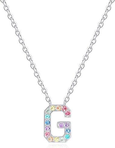 Women Girls Initial Letter Necklaces,Initial Baseball Number Birthstone Necklace Jewelry Gifts for Women in Kuwait