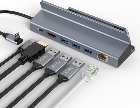Tiergrade USB-C Hub, Multiport Hub, 6-in-1 USB-C Hub with 4K HDMI, 3 USB-A 3.0, Micro USB, Audio, Ethernet, for MacBook Pro, Chromebook Pixel, Surface Pro in Saudi Arabia