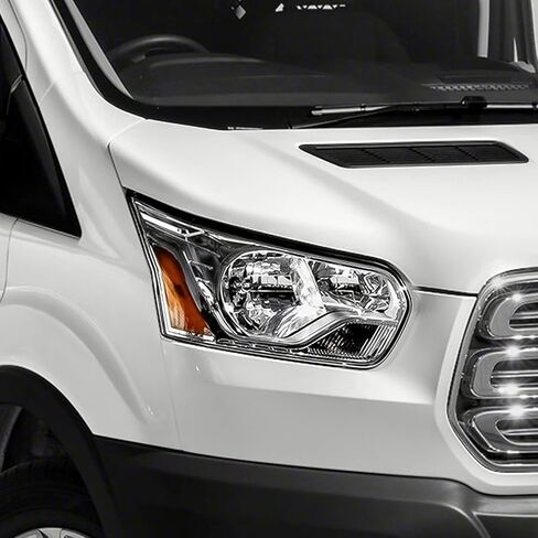 headlight assembly compatible with 2015-2020 Ford Transit 150 250 350 Head Lamp Chrome Housing Right Passenger Side RH in Kuwait
